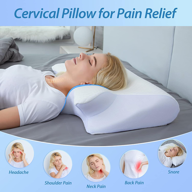 Memory Foam Orthopedic Pillow Neck Pain - Nuovo Cuscino Cervicale in Memory Foam