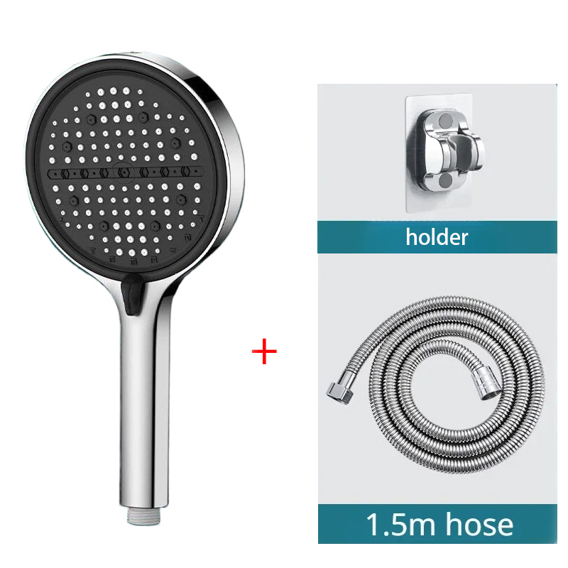 High Pressure Shower Head Handheld - Set Doccia da Bagno 3 Pezzi