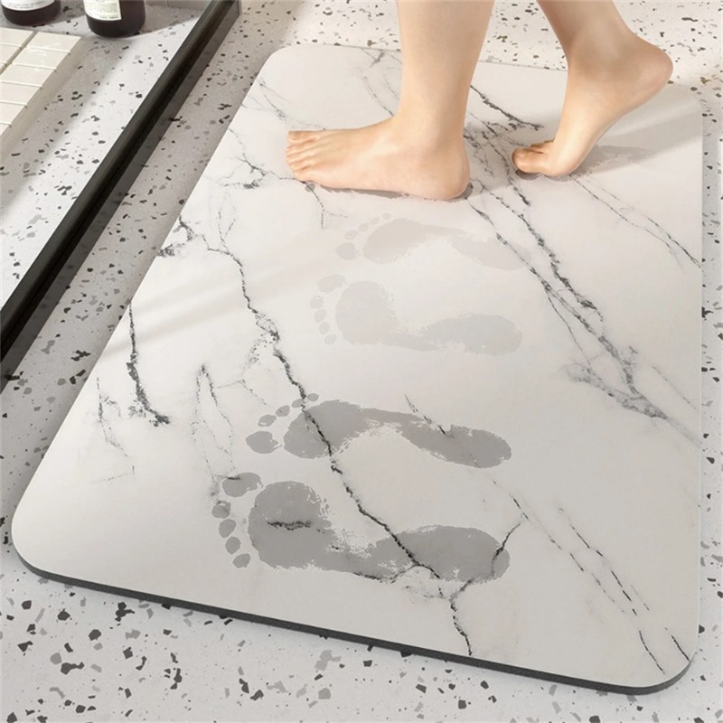 Quick Dry Diatomite Bath Mat - 1pc Tappeti da bagno Lavabile Tappetino