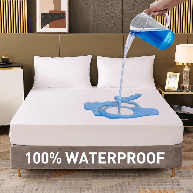Waterproof Mattress Protector Breathable - Copriletto con angoli impermeabile Copriletto in