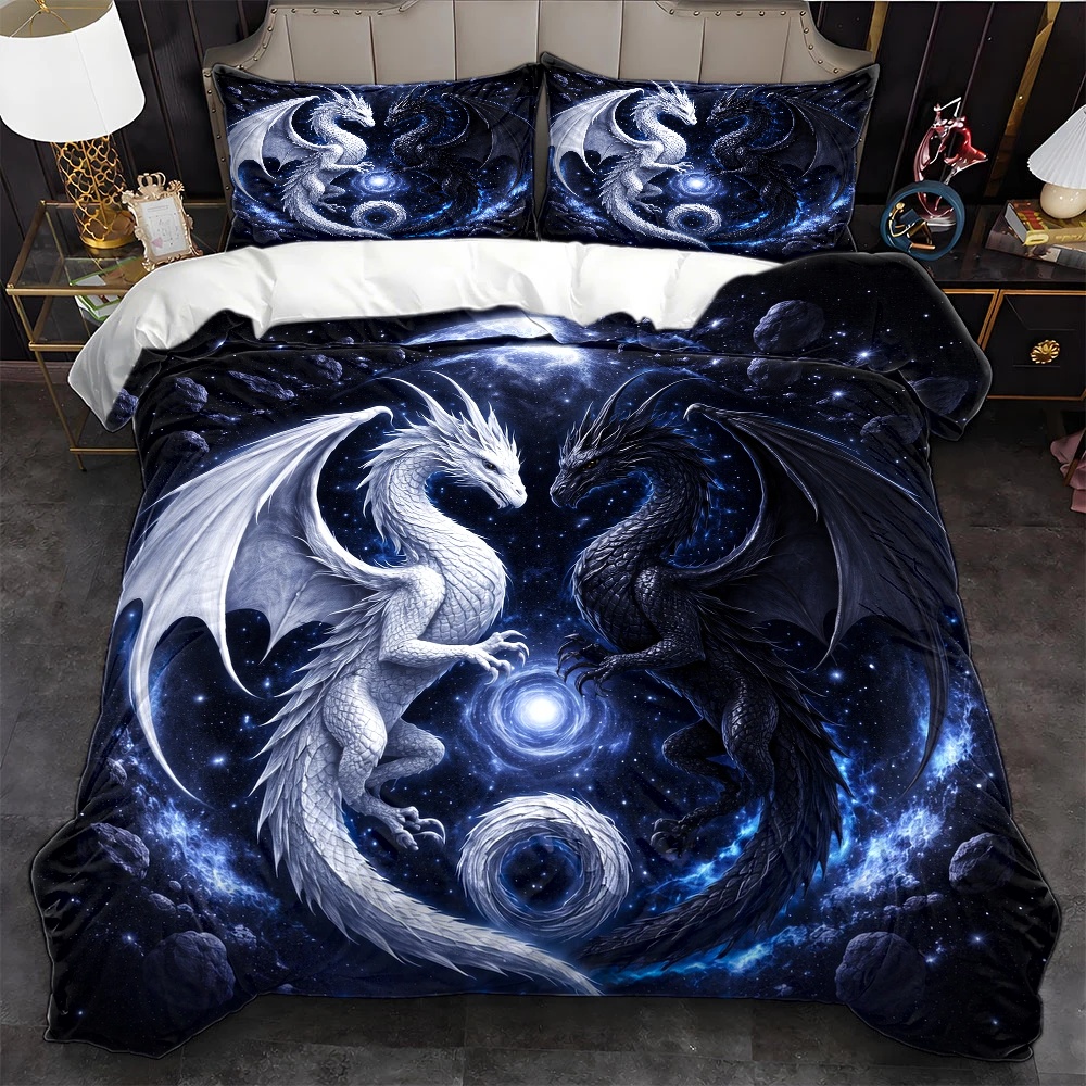 Duvet Cover Sets With Zipper - Set copripiumino 3 pezzi con motivo