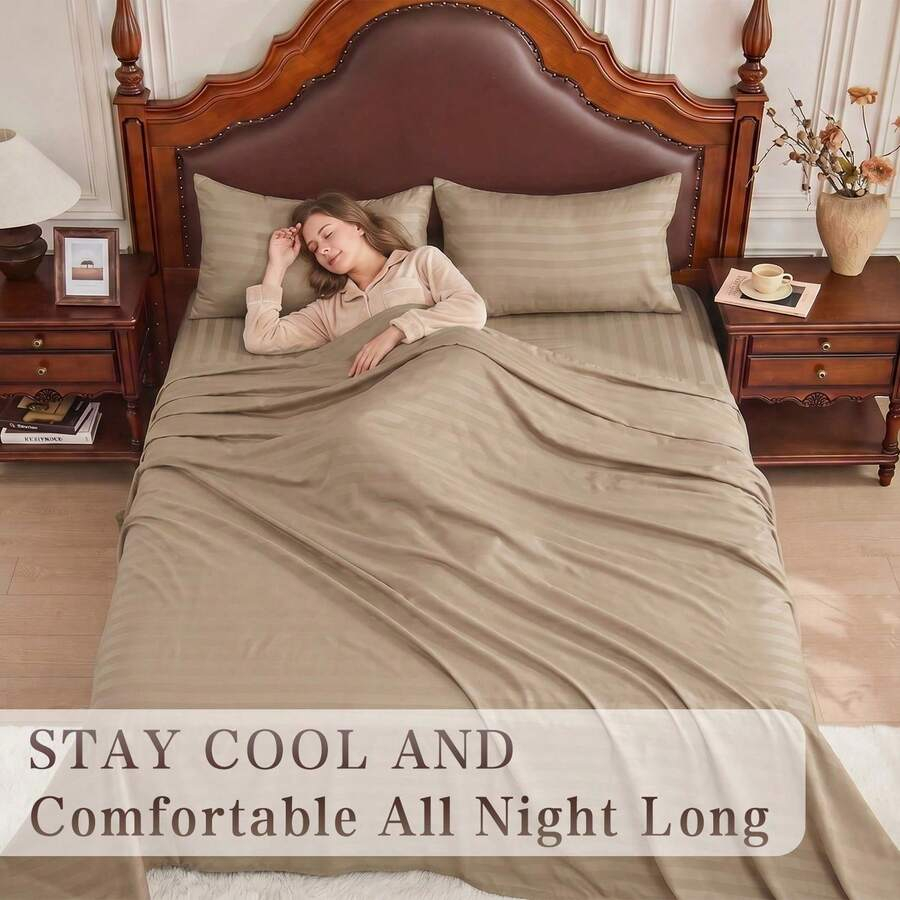 Set di Lenzuola Rinfrescanti a - Fitted Bed Sheets Deep Pocket recensione e prezzo