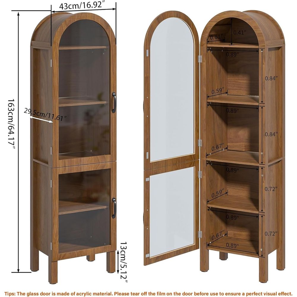Vetrina ad arco alta 64,17 pol - Kitchen recensione e prezzo