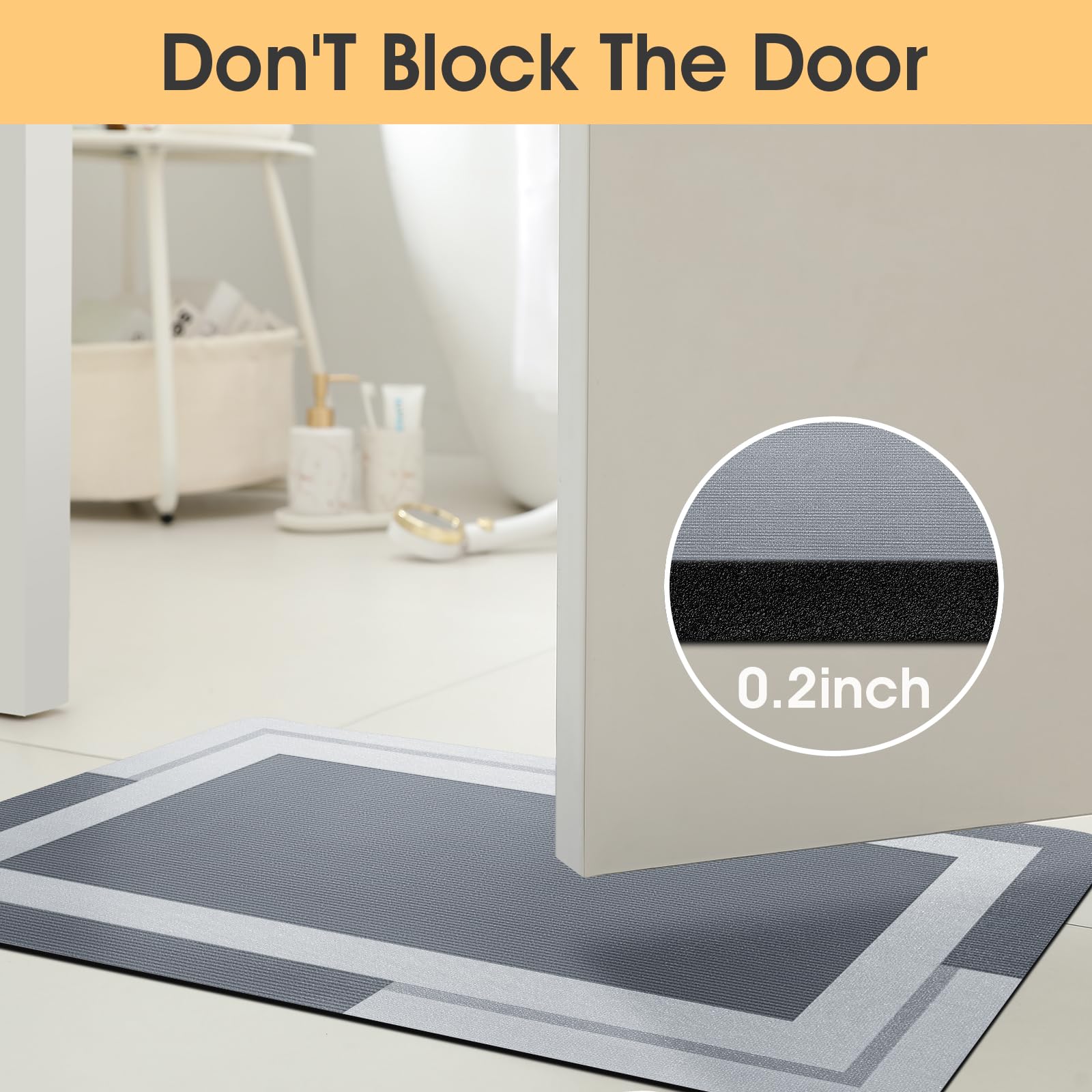VIKAMA Tappeto da bagno con su - Quick Dry Diatomite Bath Mat recensione e prezzo