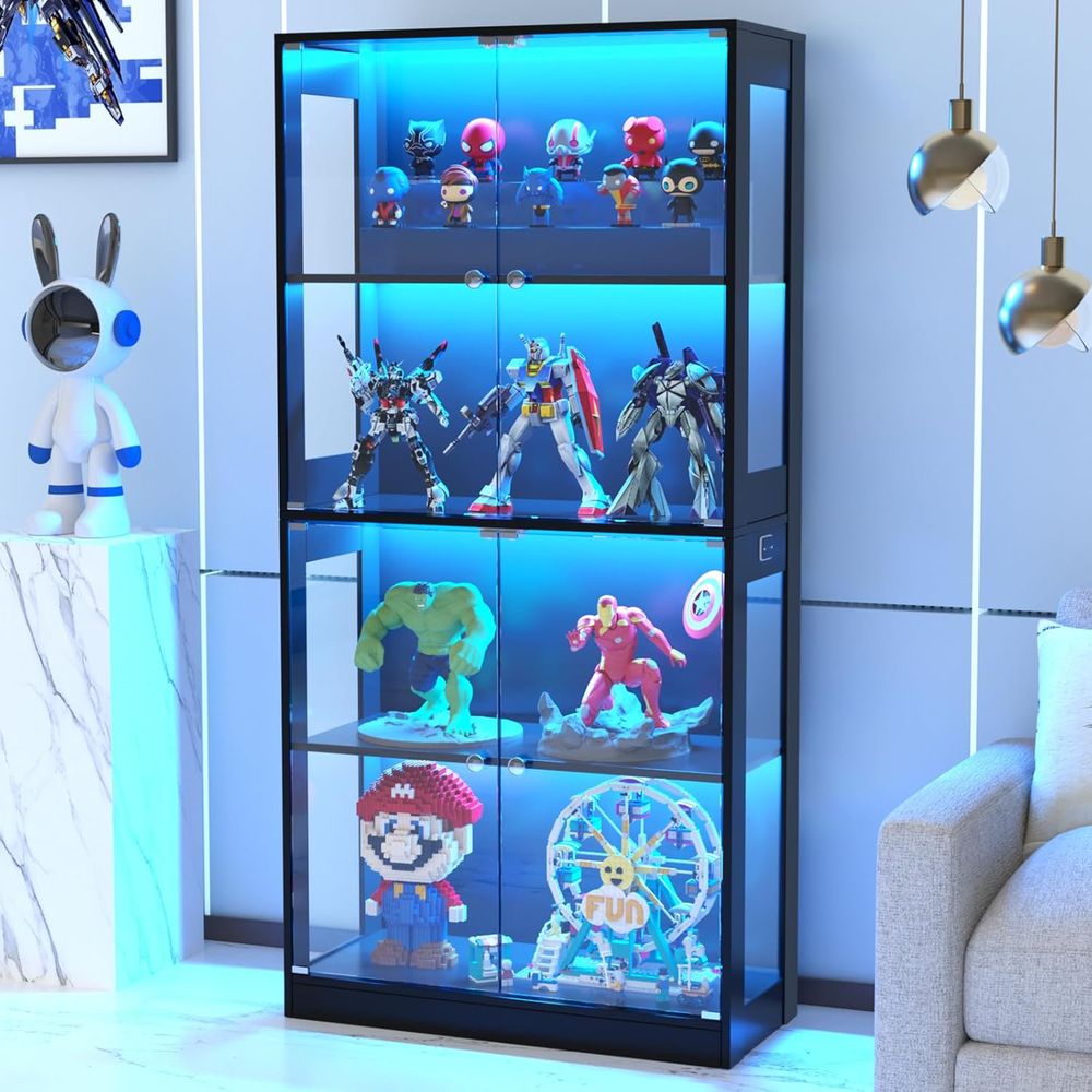 Vetrina con Porta in Vetro, 4  - Storage & Organization recensione e prezzo