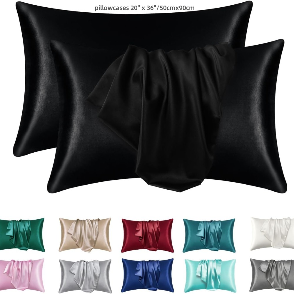 Confezione da 2 federe in raso - Satin Silk Pillowcase Hair Skin recensione e prezzo