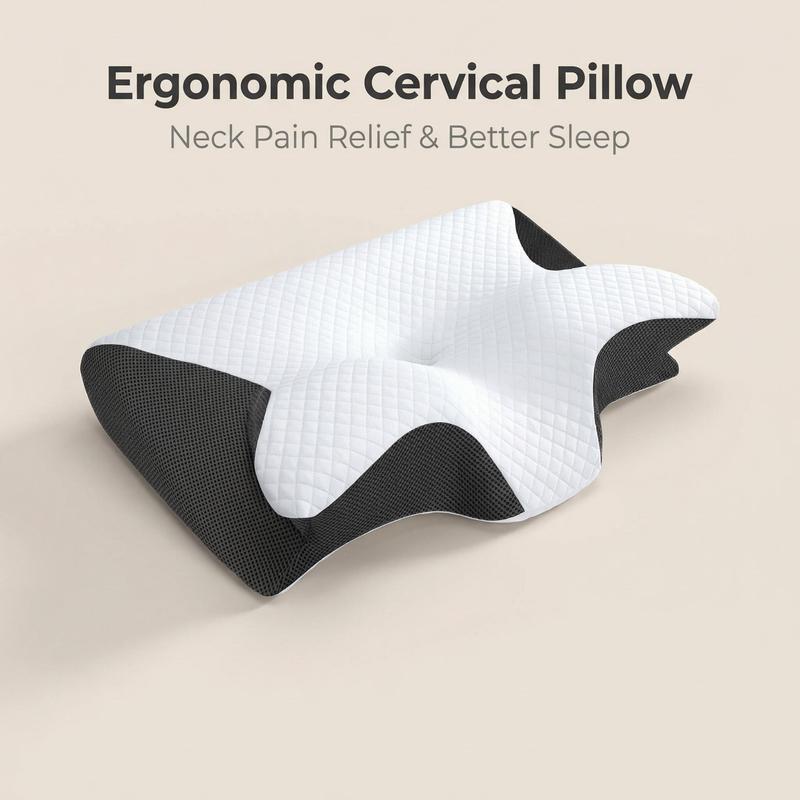 Cuscino in Memory Foam per il  - Memory Foam Orthopedic Pillow Neck Pain recensione e prezzo
