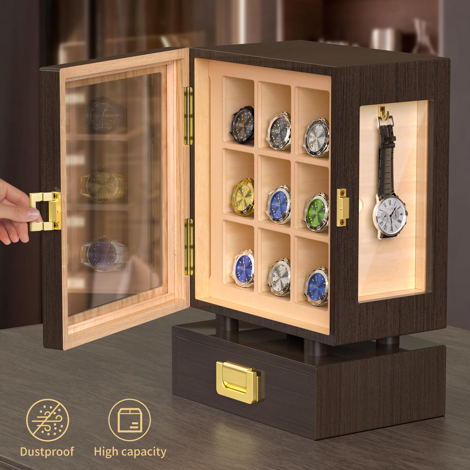 Scatola Porta Orologi in Legno - Storage & Organization recensione e prezzo