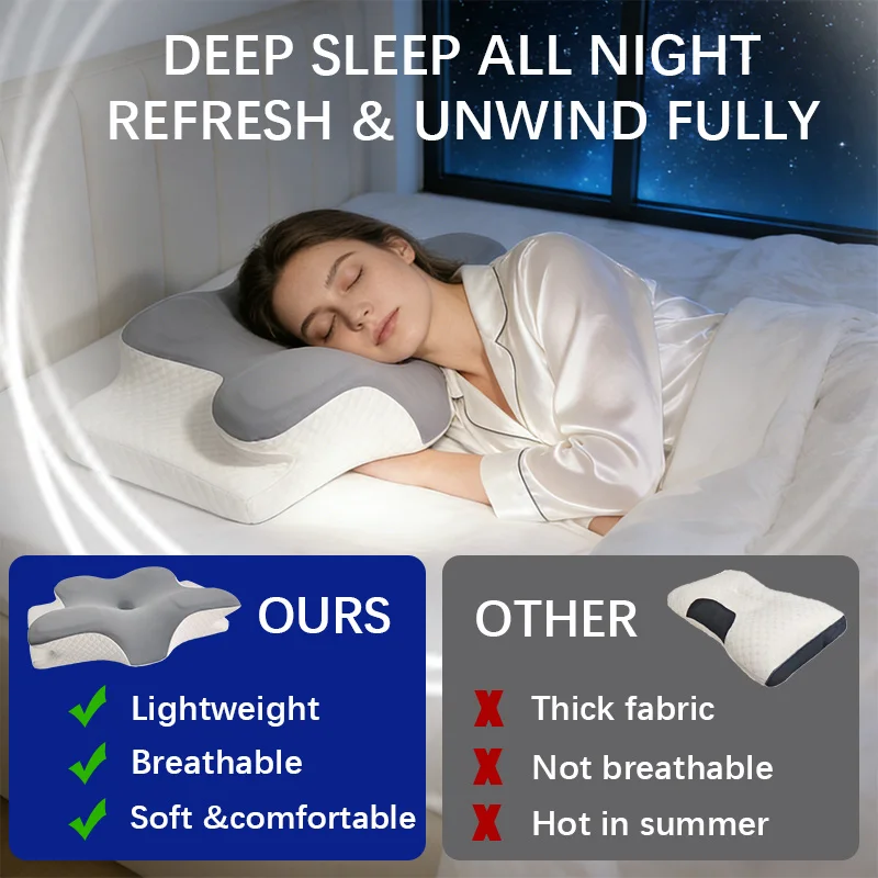 Cuscino in Memory Foam Cervica - Memory Foam Orthopedic Pillow Neck Pain recensione e prezzo