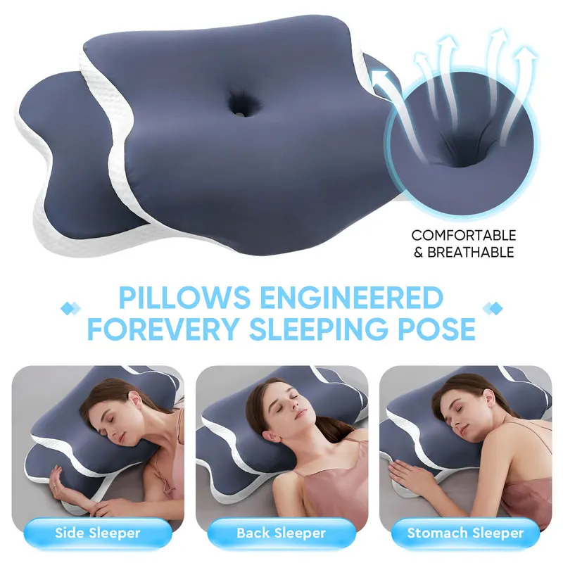 Cuscino in Memory Foam per il  - Memory Foam Orthopedic Pillow Neck Pain recensione e prezzo
