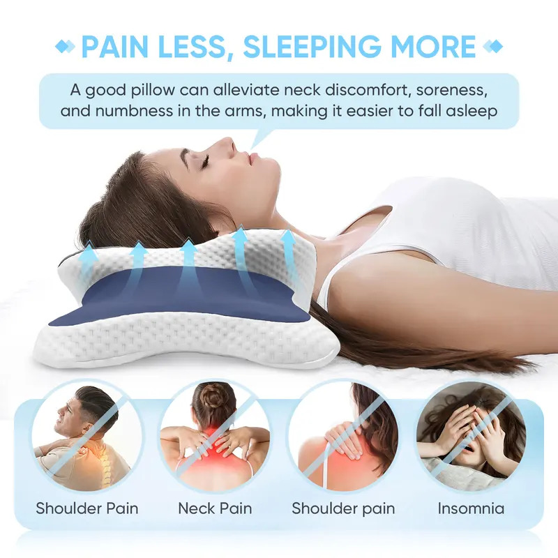 Cuscino in Memory Foam per il  - Memory Foam Orthopedic Pillow Neck Pain recensione e prezzo