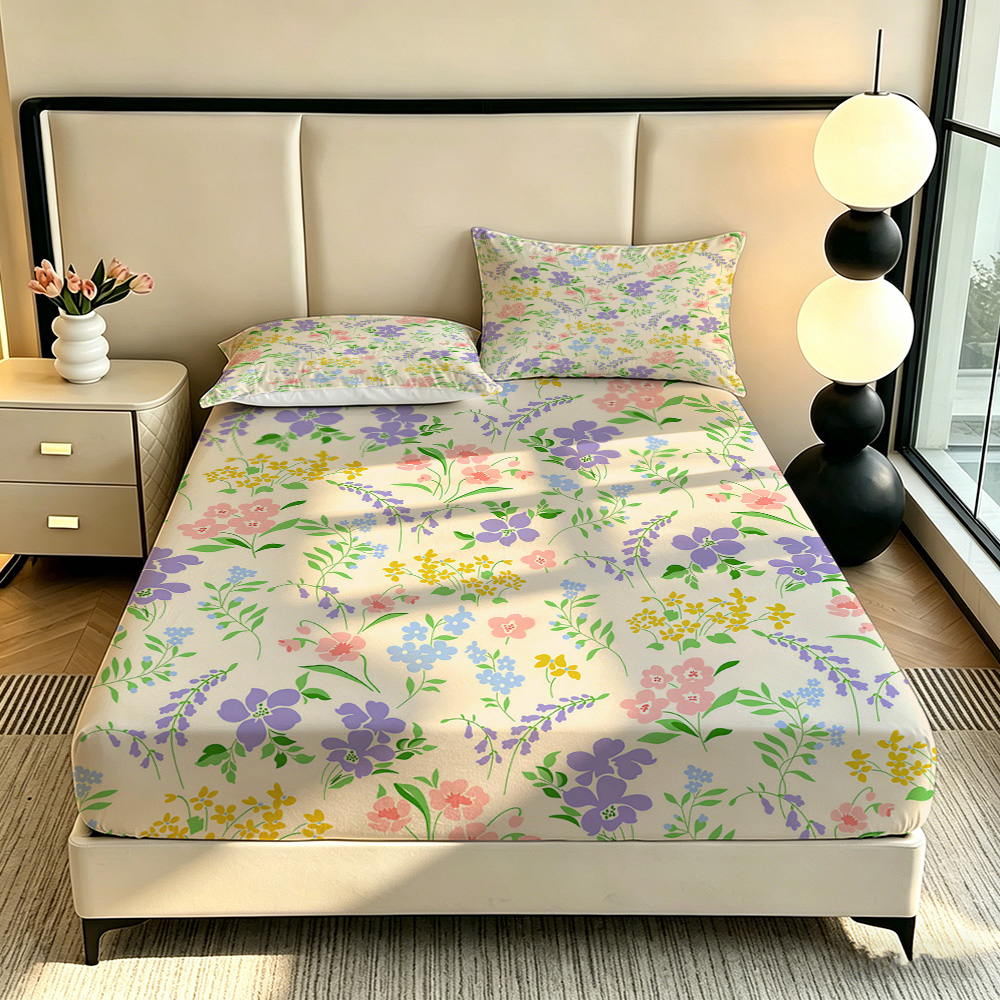 Set di 3 Pezzi di Lenzuola con - Fitted Bed Sheets Deep Pocket recensione e prezzo