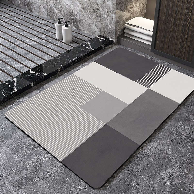 Tappetino da Bagno Geometrico  - Quick Dry Diatomite Bath Mat recensione e prezzo
